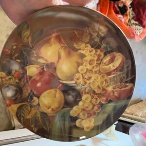 Vintage Fruit Still Life Collection Decorative Plates set of 2